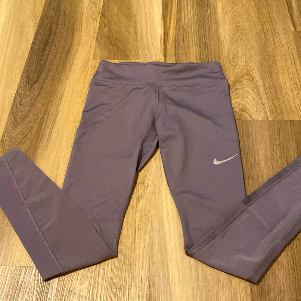 Nike grey leggings with back zipper pocket